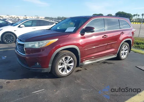 2015 Toyota Highlander Le Plus V6 from USA, damaged, VIN 5TDZKRFH9FS119268